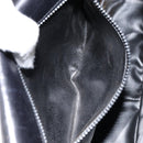 CELINE Horse Carriage Shoulder Bag Leather Black Gold Auth ka264-12