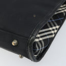 BURBERRY Black label Business Bag Nylon Black Silver Auth ka2647-10