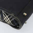 BURBERRY Black label Business Bag Nylon Black Silver Auth ka2647-11