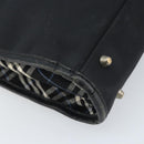 BURBERRY Black label Business Bag Nylon Black Silver Auth ka2647-13