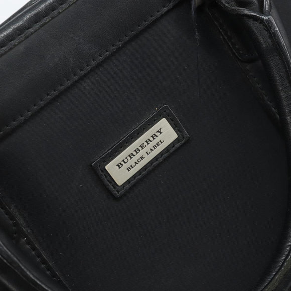 BURBERRY Black label Business Bag Nylon Black Silver Auth ka2647