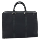 BURBERRY Black label Business Bag Nylon Black Silver Auth ka2647-3