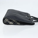BURBERRY Black label Business Bag Nylon Black Silver Auth ka2647-4