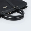 BURBERRY Black label Business Bag Nylon Black Silver Auth ka2647-7