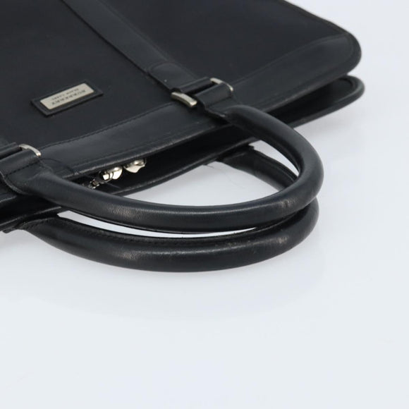 BURBERRY Black label Business Bag Nylon Black Silver Auth ka2647