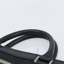BURBERRY Black label Business Bag Nylon Black Silver Auth ka2647-8