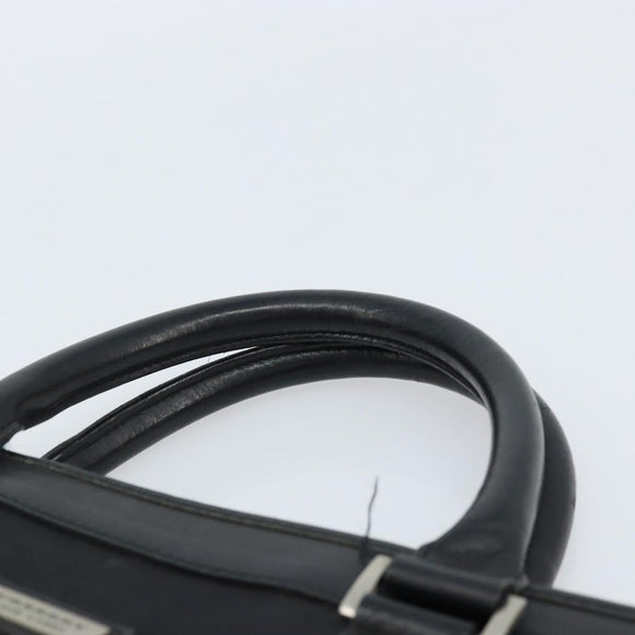 BURBERRY Black label Business Bag Nylon Black Silver Auth ka2647