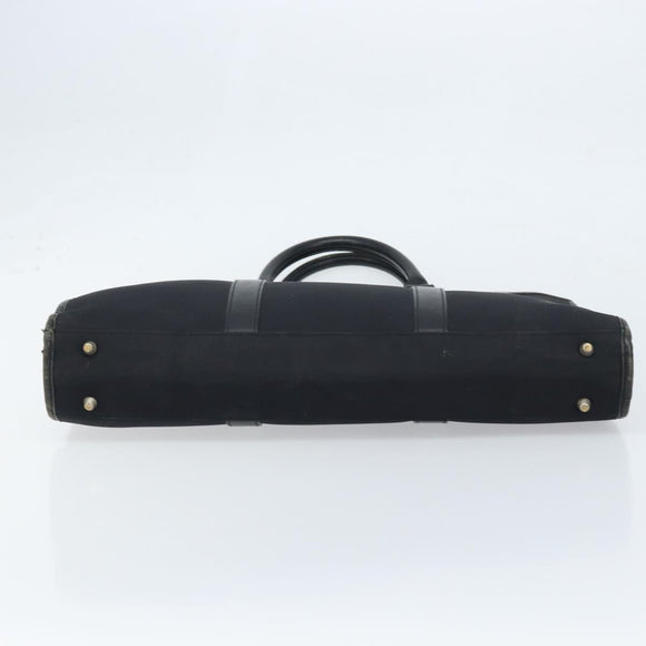 BURBERRY Black label Business Bag Nylon Black Silver Auth ka2647