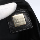 FENDI Shoulder Bag Nylon Black Silver Auth ka265-18