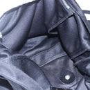 FENDI Shoulder Bag Nylon Black Silver Auth ka265-11