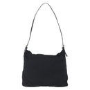 FENDI Shoulder Bag Nylon Black Silver Auth ka265-2