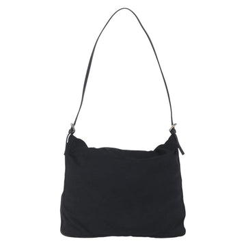 FENDI Shoulder Bag Nylon Black Silver Auth ka265 - 0