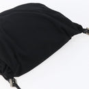 FENDI Shoulder Bag Nylon Black Silver Auth ka265-6