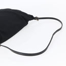 FENDI Shoulder Bag Nylon Black Silver Auth ka265-7