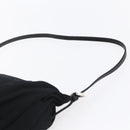 FENDI Shoulder Bag Nylon Black Silver Auth ka265-8