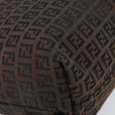 FENDI Zucchino Canvas Tote Bag Brown Auth ka2651-14