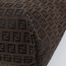 FENDI Zucchino Canvas Tote Bag Brown Auth ka2651-15