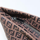 FENDI Zucchino Canvas Tote Bag Brown Auth ka2651-10