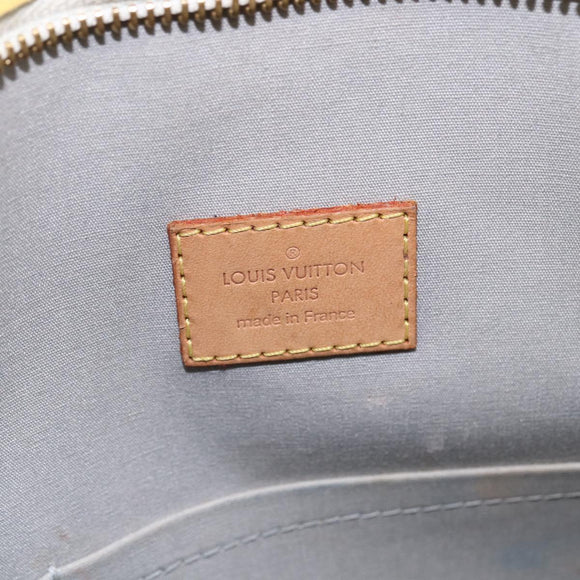 LOUIS VUITTON Monogram Vernis Brentwood Shoulder Bag Perle M91512 LV Auth ka2652