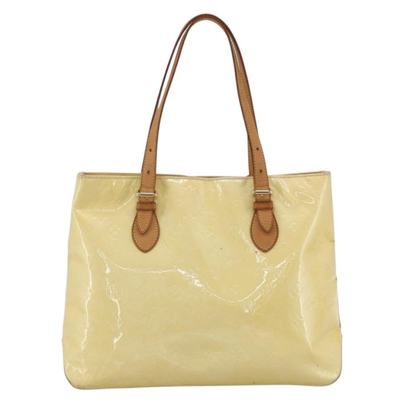 LOUIS VUITTON Monogram Vernis Brentwood Shoulder Bag Perle M91512 LV Auth ka2652