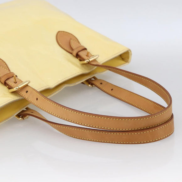 LOUIS VUITTON Monogram Vernis Brentwood Shoulder Bag Perle M91512 LV Auth ka2652