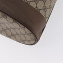 GUCCI GG Supreme Web Sherry Line Bag PVC Beige Gold 41 02 085 Auth ka2661-16
