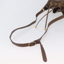 GUCCI GG Supreme Web Sherry Line Bag PVC Beige Gold 41 02 085 Auth ka2661-7