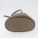 GUCCI GG Supreme Web Sherry Line Bag PVC Beige Gold 41 02 085 Auth ka2661-5