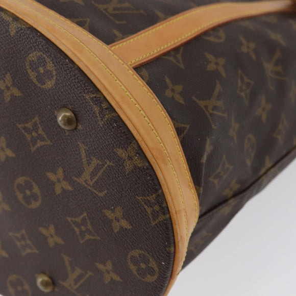 LOUIS VUITTON Monogram Bucket GM Shoulder Bag M42236 LV Auth ka2664