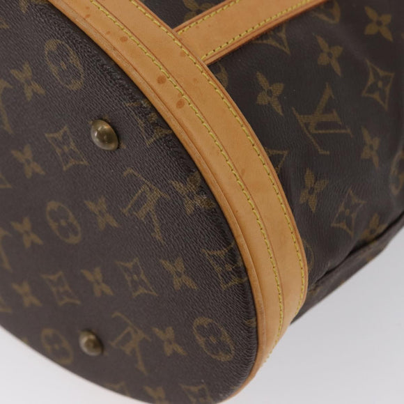 LOUIS VUITTON Monogram Bucket GM Shoulder Bag M42236 LV Auth ka2664