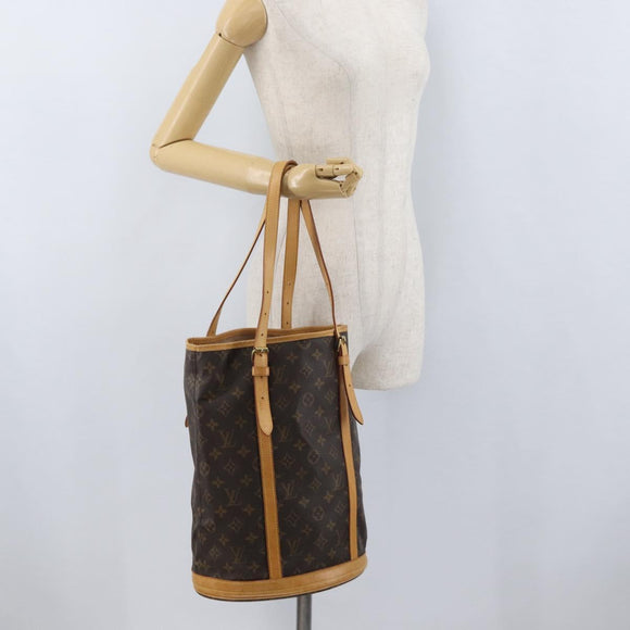 LOUIS VUITTON Monogram Bucket GM Shoulder Bag M42236 LV Auth ka2664