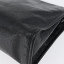 GUCCI Clutch Bag Leather Black Silver 575991 Auth ka2665-11