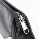 GUCCI Clutch Bag Leather Black Silver 575991 Auth ka2665-12
