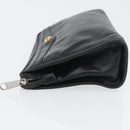 GUCCI Clutch Bag Leather Black Silver 575991 Auth ka2665-5