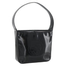 GUCCI Soho Shoulder Bag Patent leather Black Silver 000 1013 0506 Auth ka2677-1