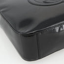 GUCCI Soho Shoulder Bag Patent leather Black Silver 000 1013 0506 Auth ka2677-14