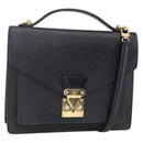 LOUIS VUITTON Epi Monceau 28 Hand Bag Black M52122 LV Auth ka268-1