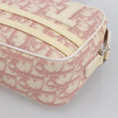 Christian Dior Trotter Canvas Shoulder Bag PVC Pink Silver Auth ka2681-9
