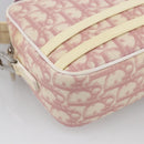 Christian Dior Trotter Canvas Shoulder Bag PVC Pink Silver Auth ka2681-14