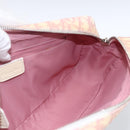Christian Dior Trotter Canvas Shoulder Bag PVC Pink Silver Auth ka2681-18