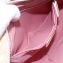 Christian Dior Trotter Canvas Shoulder Bag PVC Pink Silver Auth ka2681-21