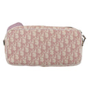 Christian Dior Trotter Canvas Shoulder Bag PVC Pink Silver Auth ka2681-2