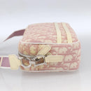 Christian Dior Trotter Canvas Shoulder Bag PVC Pink Silver Auth ka2681-3