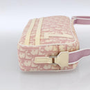 Christian Dior Trotter Canvas Shoulder Bag PVC Pink Silver Auth ka2681-4