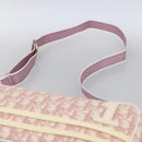 Christian Dior Trotter Canvas Shoulder Bag PVC Pink Silver Auth ka2681-8