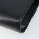GUCCI Shoulder Bag Leather Black Gold Auth ka2682-15