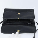 GUCCI Shoulder Bag Leather Black Gold Auth ka2682-10