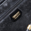 GUCCI Shoulder Bag Leather Black Gold Auth ka2682-19