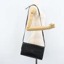 GUCCI Shoulder Bag Leather Black Gold Auth ka2682-24