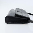 GUCCI Shoulder Bag Leather Black Gold Auth ka2682-3